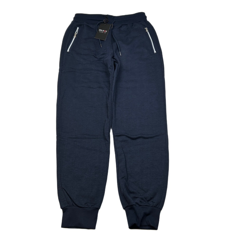 Galaxy Harvic Jogger Sweatpants Mens Medium Blue Slim Fit Activewear Lounge‎ NEW